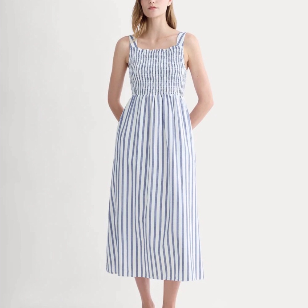 Everlane smocked dress